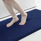 Super Absorbent Coral Velvet Bathroom Mat – Soft, Anti-Slip Floor & Door Rug for Toilet