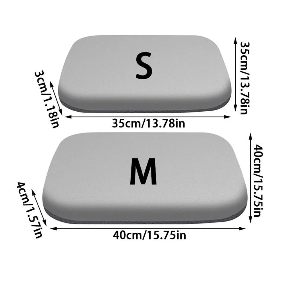 Memory Foam Seat Cushion – Removable, Washable Square Pad for Adults