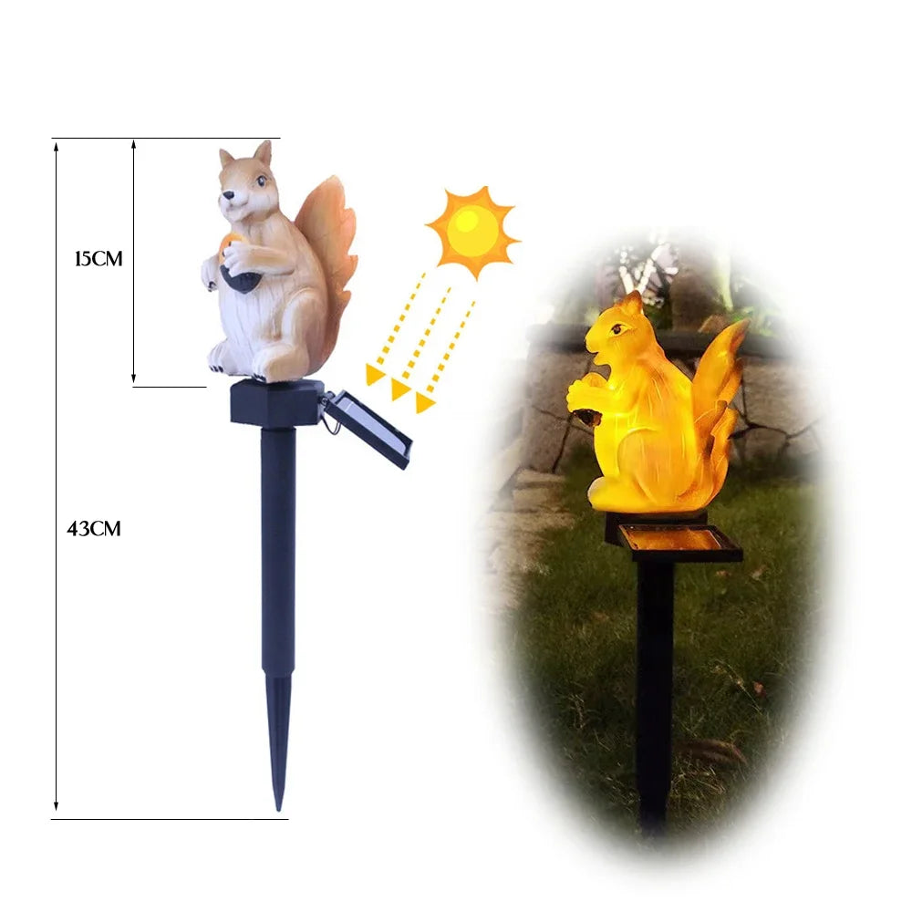 Solar LED Lawn Light 5m IP55 Waterproof Warm White Outdoor Decor