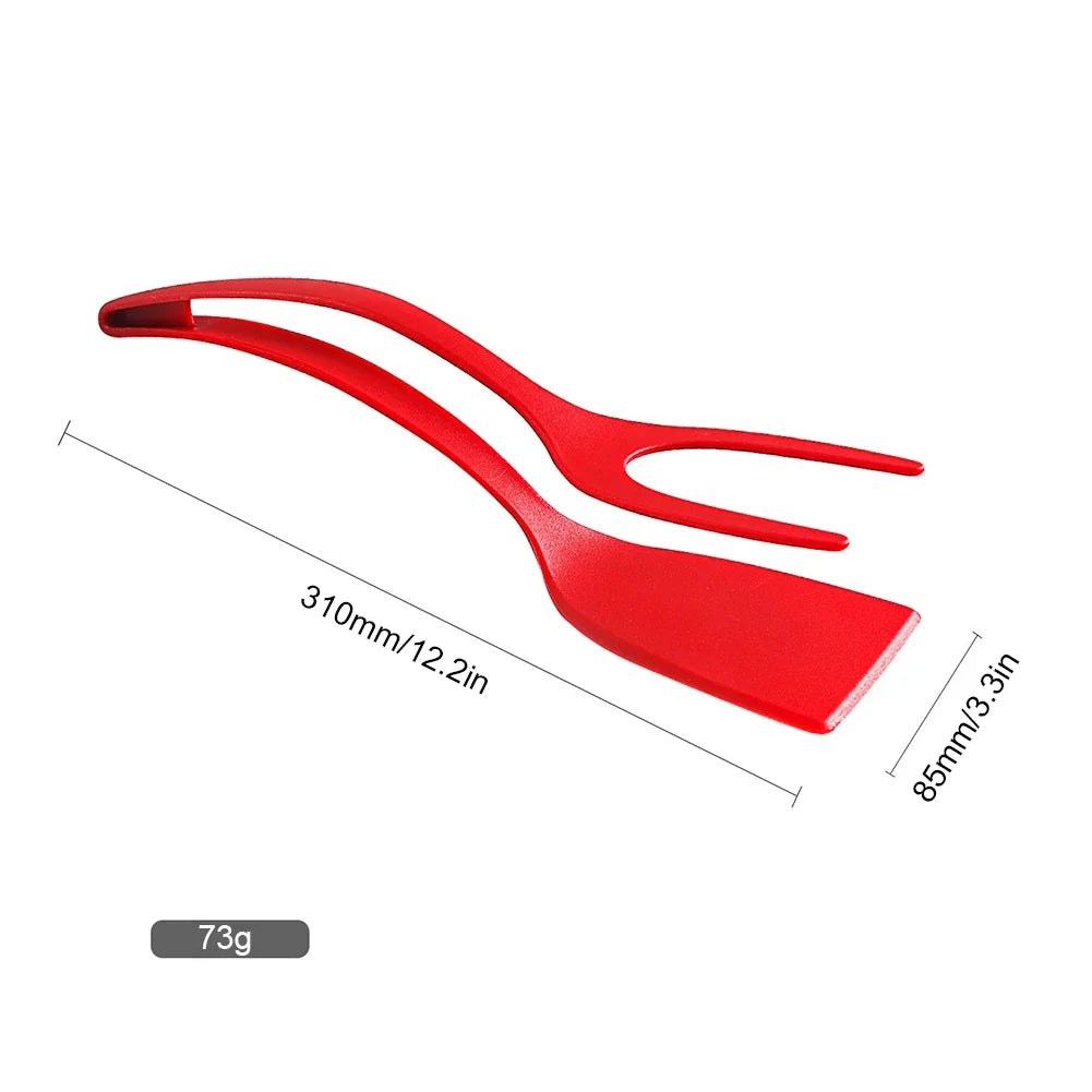 2-in-1 Steak Shovel & Pancake Spatula – Food Clip Kitchen Tool