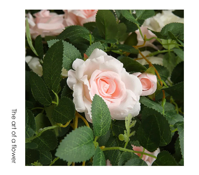 66cm Artificial Silk Rose Vine Indoor Wedding & Party Decor