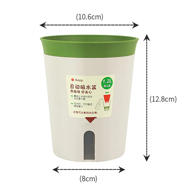 Double Layer Self-Watering Hydroponic Flower Pot