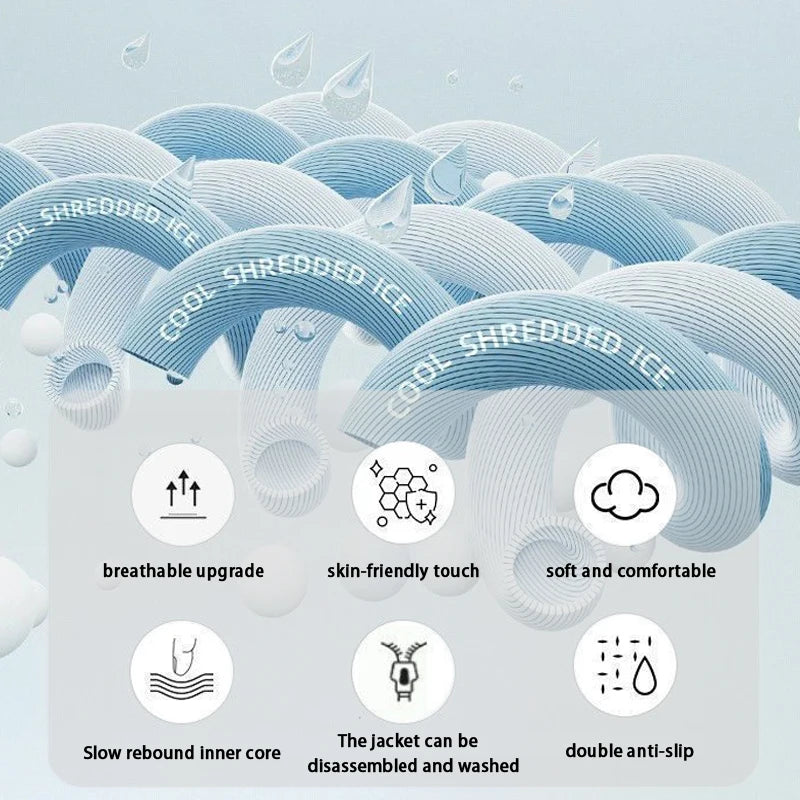 Memory Foam Seat Cushion Polyester Cotton Knit Cover 40x40/45x45 cm