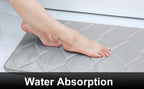 Homaxy Memory Foam Bath Mat – Soft Non-Slip Absorbent Bathroom Rug