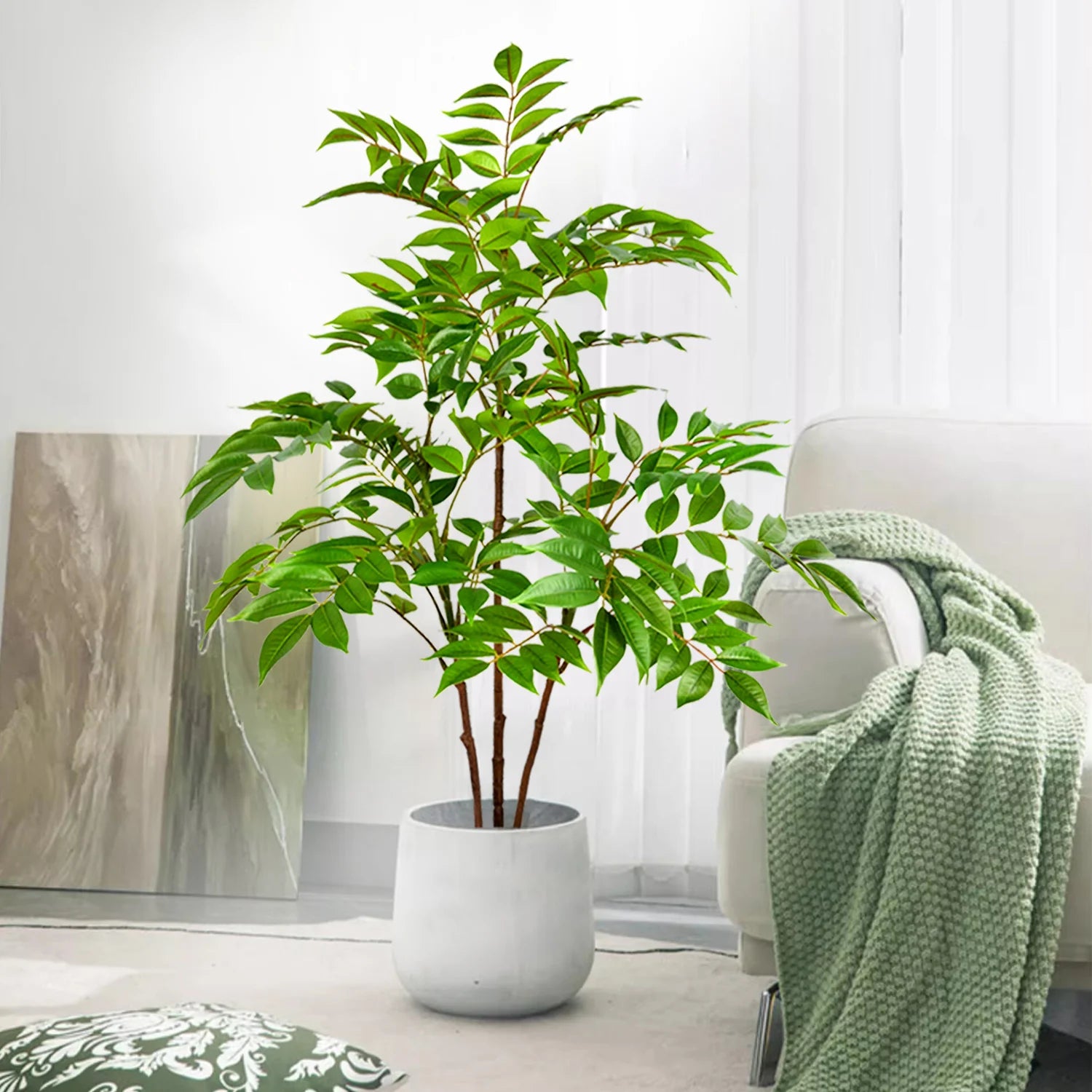 77–135cm Artificial Fiddle Leaf Ficus Fig Tree