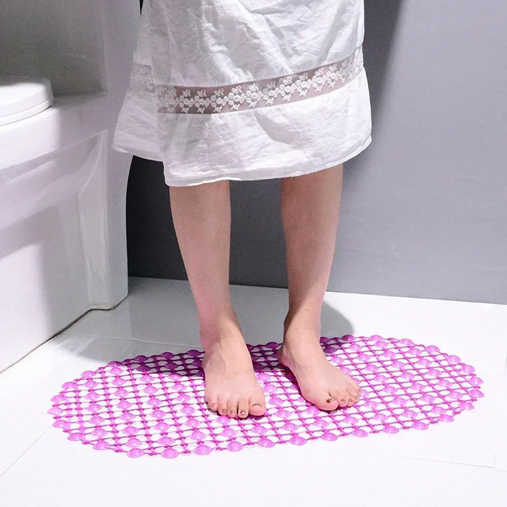 Non-Slip Suction Cup Bath Mat – Anti-Skid Massage Bathroom Mat for Shower & Bathtub, 38x68cm