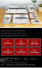 304 Stainless Steel Food Storage Pan – Durable Buffet & Kitchen Use