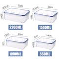 Transparent Plastic Refrigerator Storage Box – Multi-Size Options