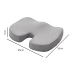 Ergonomic Memory Foam Seat Cushion Patchwork Removable Washable