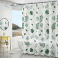 Modern PEVA Waterproof Shower Curtain 100x180cm – Leaf Print
