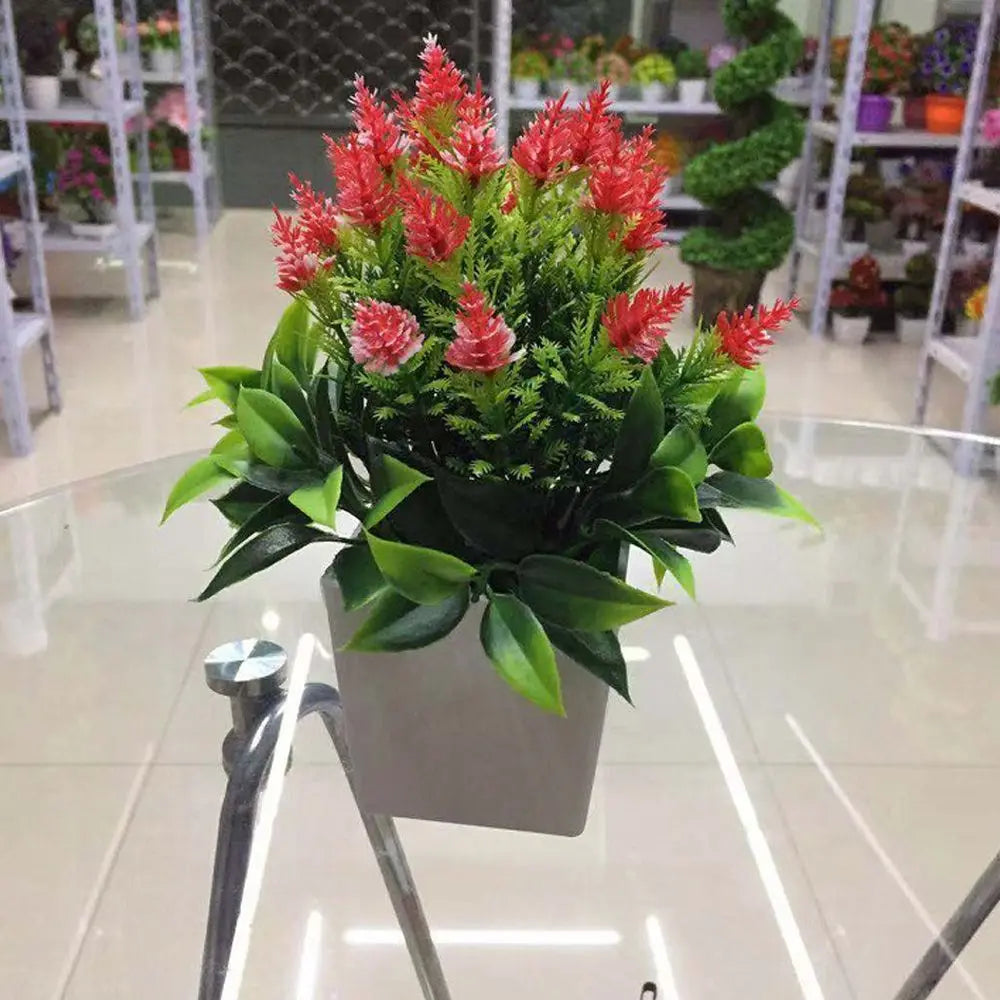 Artificial Potted Bonsai Silk Flower Plant 18cm