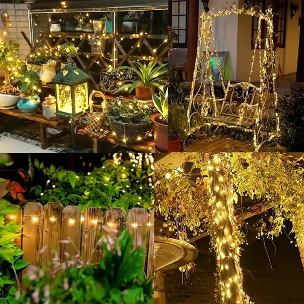 Solar LED Holiday Light IP65 Waterproof Battery-Included Modern Style