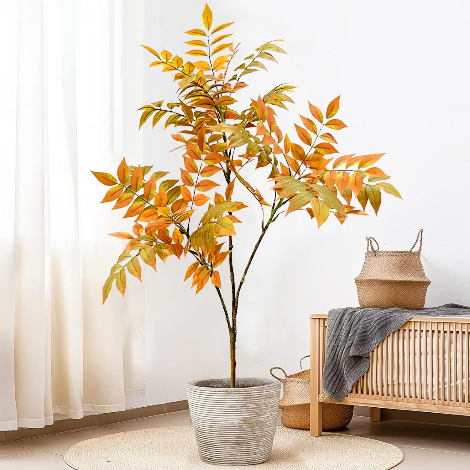 77–135cm Artificial Fiddle Leaf Ficus Fig Tree