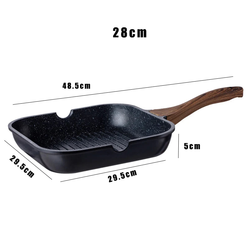 Eco-Friendly Non-Stick Omelet Pan – 24/28cm Multi-Purpose Frying Pan