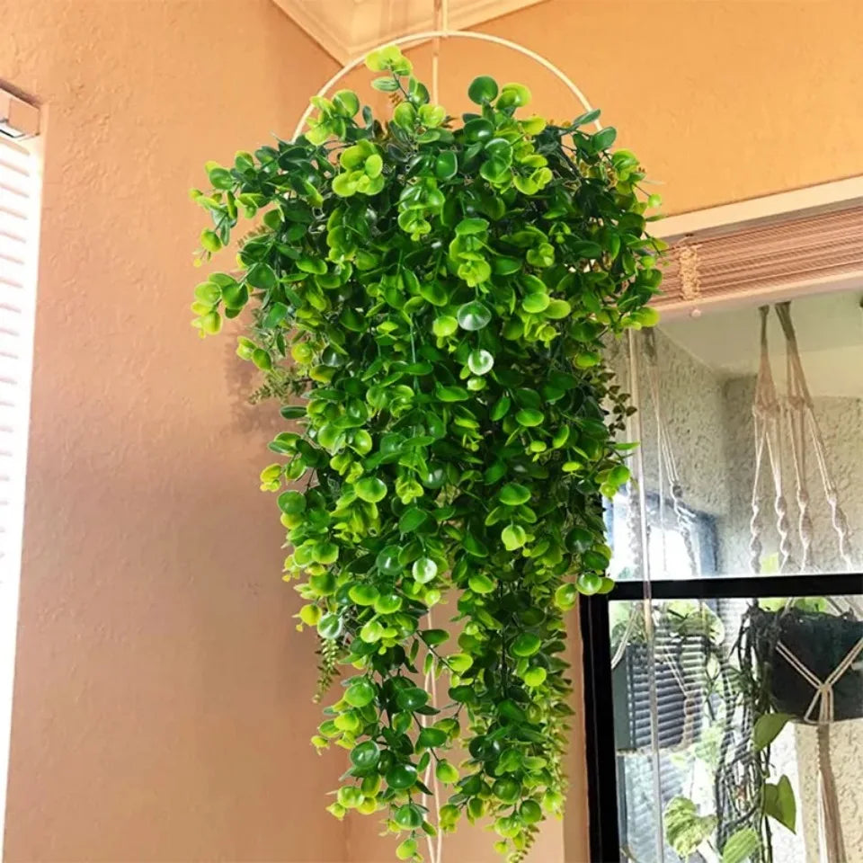 3pcs Artificial Hanging Eucalyptus Plants 80cm Indoor & Outdoor Decor