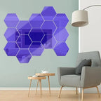 Elegant Hexagon Acrylic Mirror Wall Stickers for Stylish Home Decor