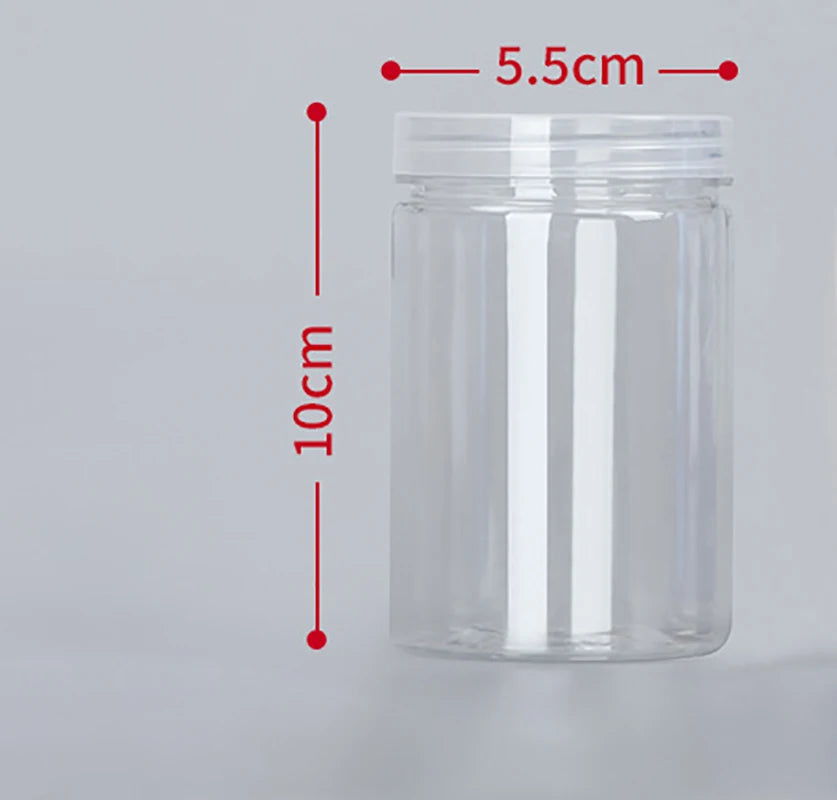Modern Transparent Food Storage Bottle – Airtight PET/PE Kitchen Storage Jar