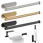 No-Drill Toilet Paper Holder Wall Mount Stainless Steel Easy Install Paper Roll Rack