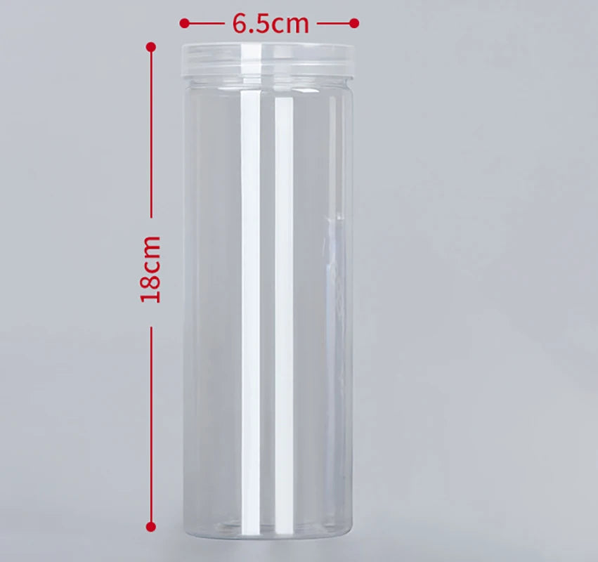 Modern Transparent Food Storage Bottle – Airtight PET/PE Kitchen Storage Jar