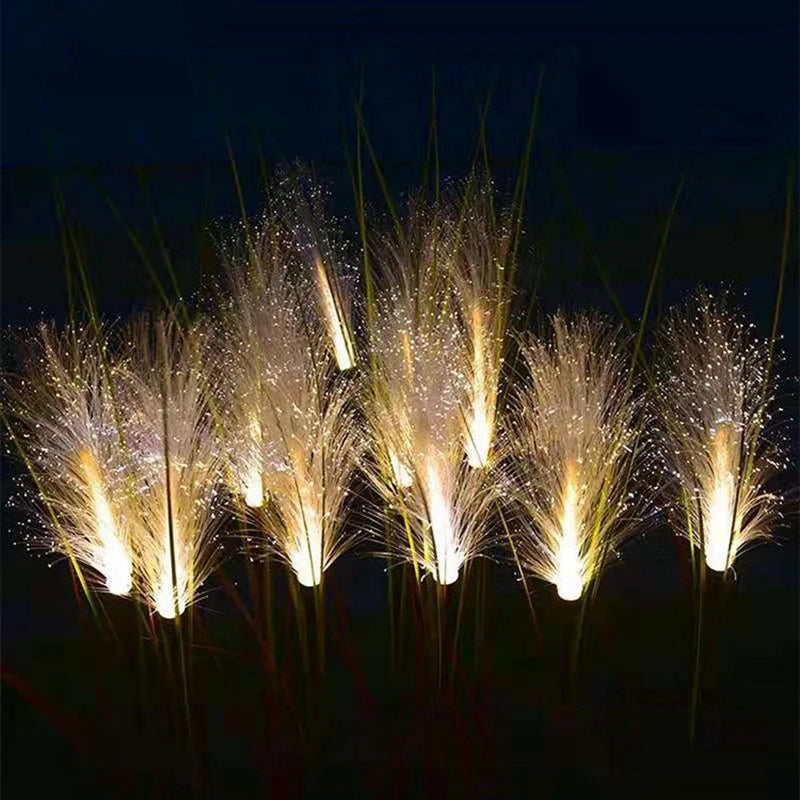 Solar Fiber Reed Light 5m IP65 Waterproof Outdoor Garden Decor