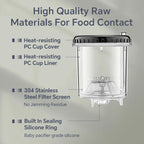 1.0L Transparent Heat-Resistant Glass Pot – Manual Blow Molded