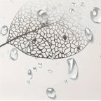 Modern PEVA Waterproof Shower Curtain 100x180cm – Leaf Print