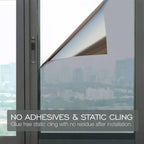 Silver One Way Mirror Window Film Heat Insulation Glass Tint