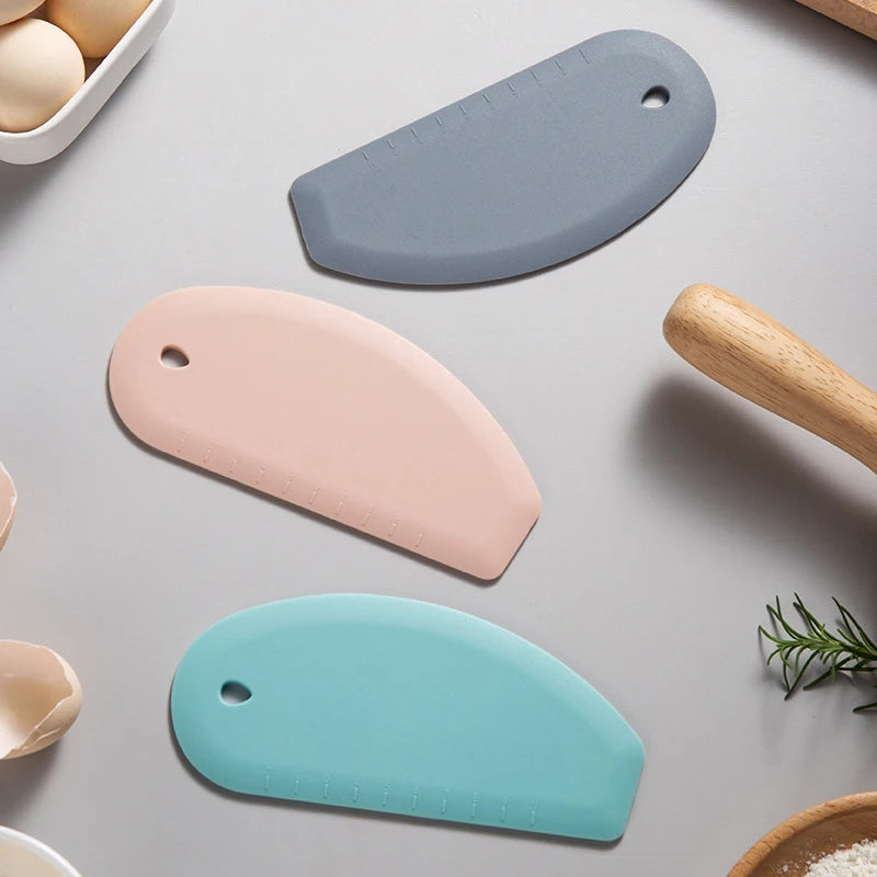 Silicone Dough Scraper with Scale – Multifunctional Baking Spatula