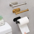 Self Adhesive Toilet Paper Holder Gold Stainless Steel
