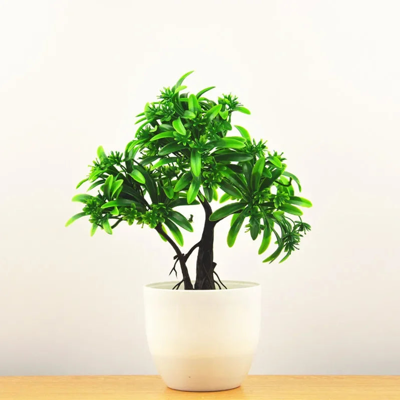 Artificial Bonsai Small Tree  Desktop Potted