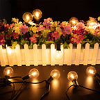 G40 Amber Glass String Lights 220V Waterproof Wedding Decor