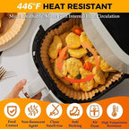 Air Fryer Disposable Parchment Paper – Non-Stick, Eco-Friendly Liners