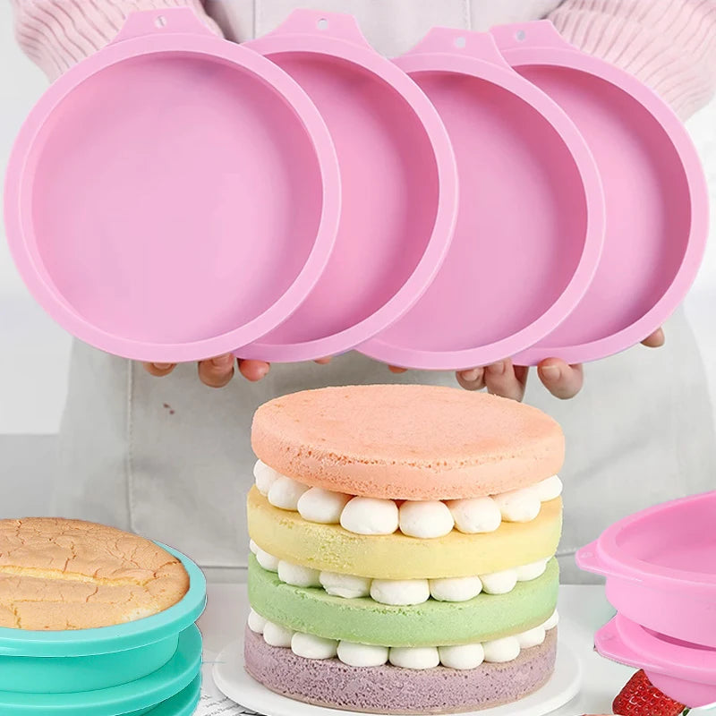 Eco-Friendly Silicone Round Cake Mold – Heat Resistant & Durable