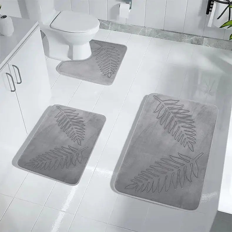 Fashion Soft Microfiber Bath Rug – Non-Slip Quick Dry Absorbent Bathroom Mat