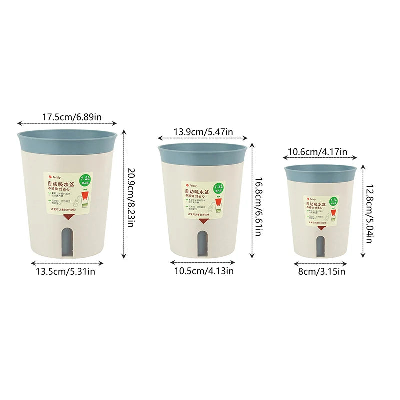 Double Layer Self-Watering Hydroponic Flower Pot
