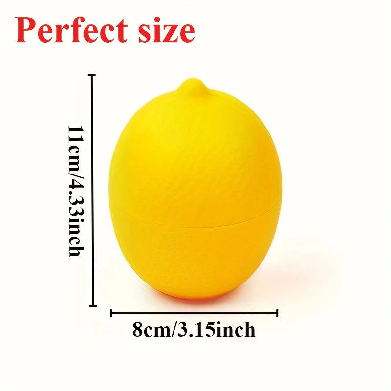 Lemon & Onion-Shaped Food Storage Containers – Fun, Reusable, Flip-Top Kitchen Organizer