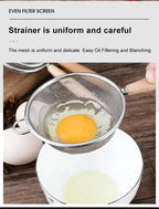 304 Stainless Steel Mesh Filter Spoon with Wooden Handle