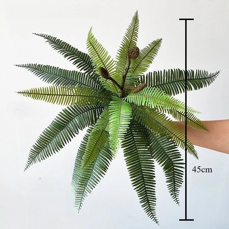 18 Leaves Artificial Boston Fern UV-Resistant Vine