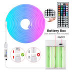 RGB LED Strip Light 108 LEDs/m 5V IP67 Waterproof Flexible Neon Lights