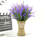 5-Branch Artificial Lavender – Plastic Faux Flowers for Home & Outdoor Decor