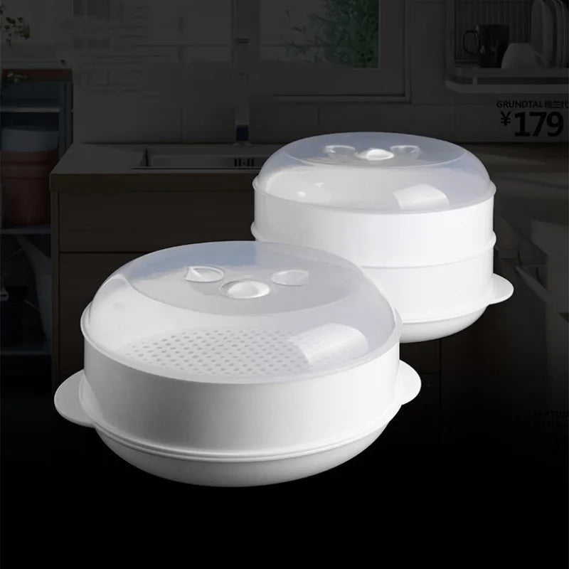 Eco-Friendly Microwave Steamer – Dumpling & Rice Cooking Container