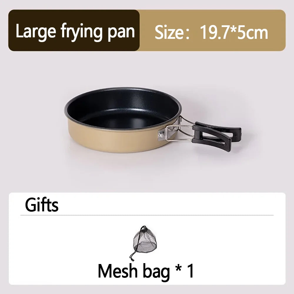Eco-Friendly 9-in-1 Portable Camping Cookware Set – Lightweight & Durable