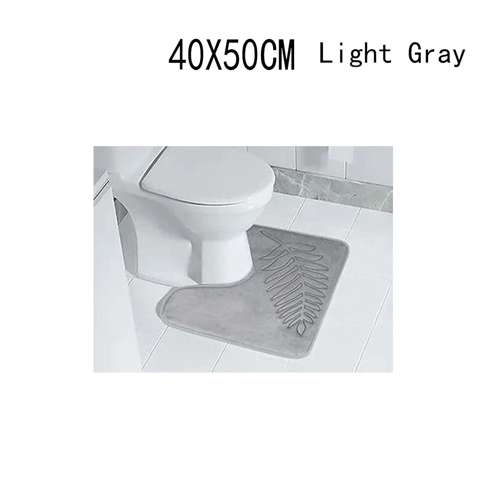 Fashion Soft Microfiber Bath Rug – Non-Slip Quick Dry Absorbent Bathroom Mat