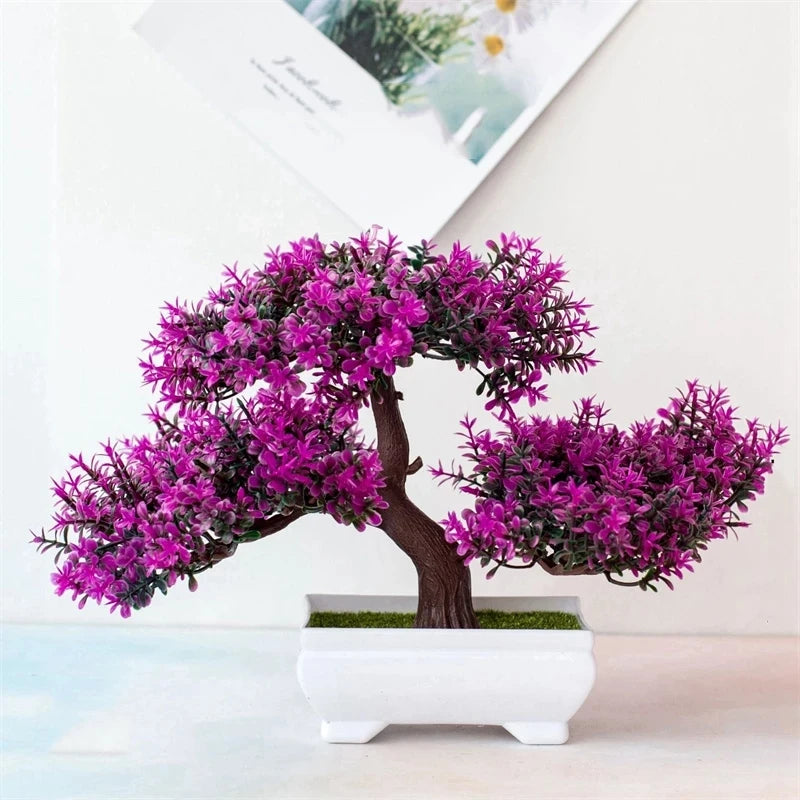 Artificial Bonsai Small Tree – Desktop Potted Decor