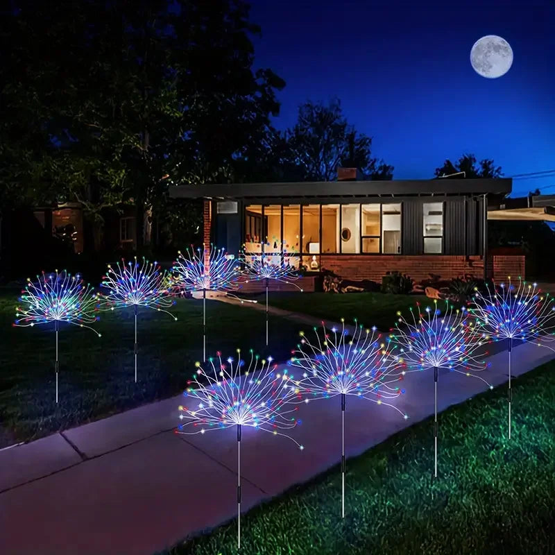 Solar LED Garden Lights Copper Wire DIY Holiday Waterproof Outdoor Decor