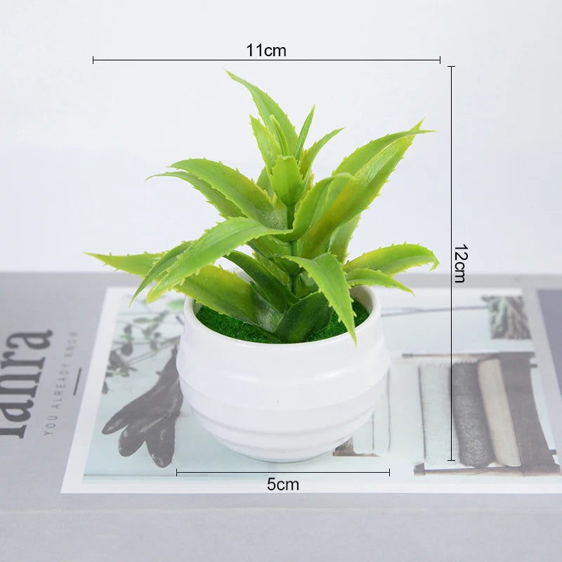 Artificial Bonsai Small Tree – Desktop Potted Decor