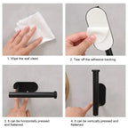 Self Adhesive Toilet Paper Holder Gold Stainless Steel