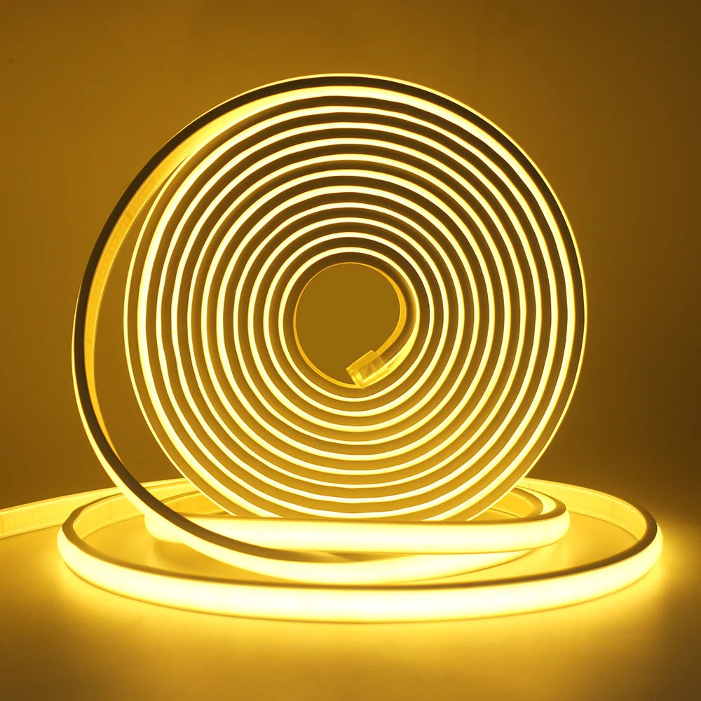 Solar COB LED Strip Light 320 LEDs/m Warm/Natural/Cold White IP67 Waterproof