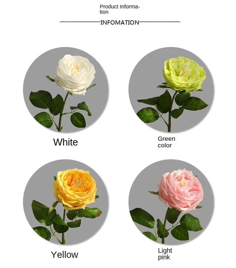 45cm Artificial Silk Rose Flower Indoor Home Decor for Events