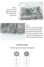 Plush Back-Shaped Bathroom Floor Mat – Anti-Slip Absorbent Foot & Entrance Mat